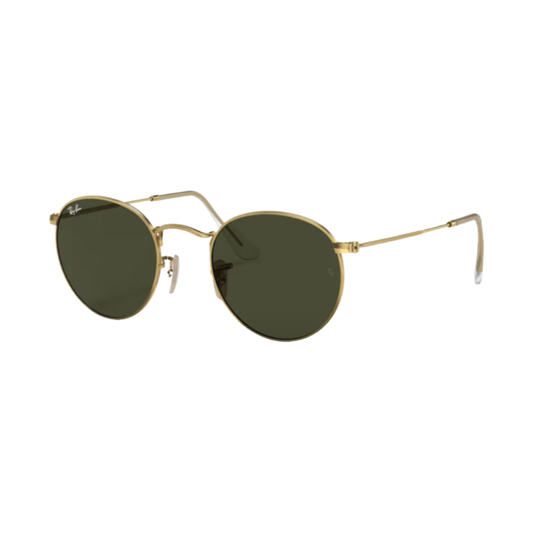 Lunettes de soleil Ray-Ban RB3447 Round Metal or – vue 2