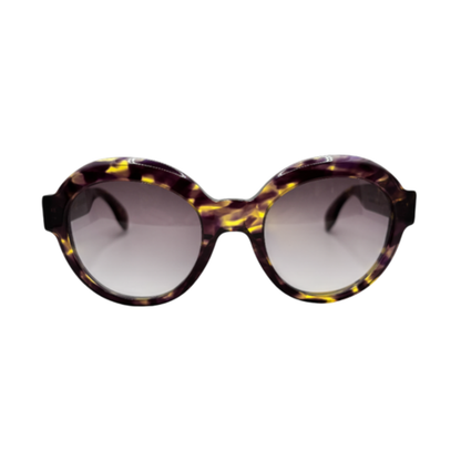 Lunettes de soleil Emmanuelle Khanh 1560 écaille violet – vue 1