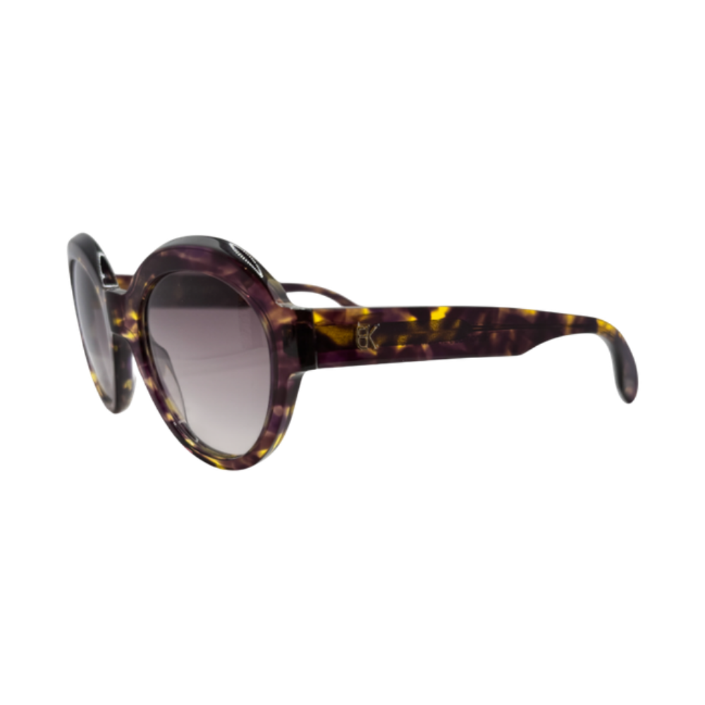 Lunettes de soleil Emmanuelle Khanh 1560 écaille violet – vue 2