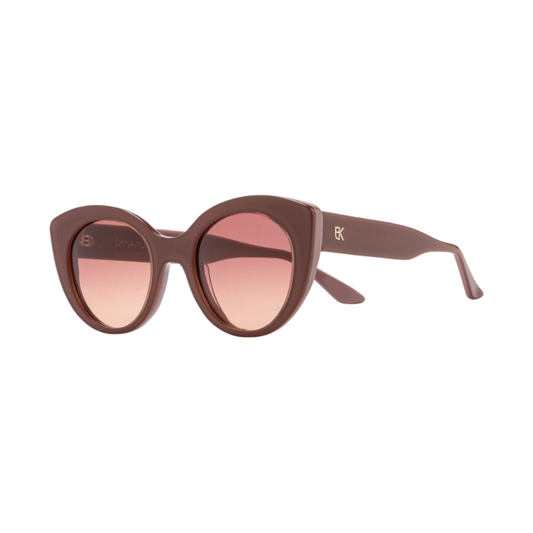 Lunettes de soleil Emmanuelle Khanh Portia brun rosé – vue 2
