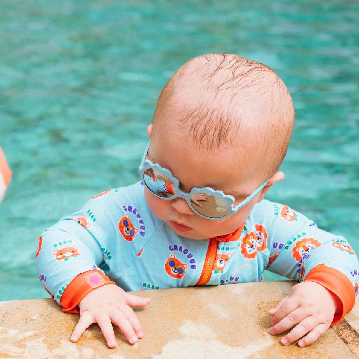 Lunettes de soleil enfant Ki ET LA Lion bleu orage – vue 7