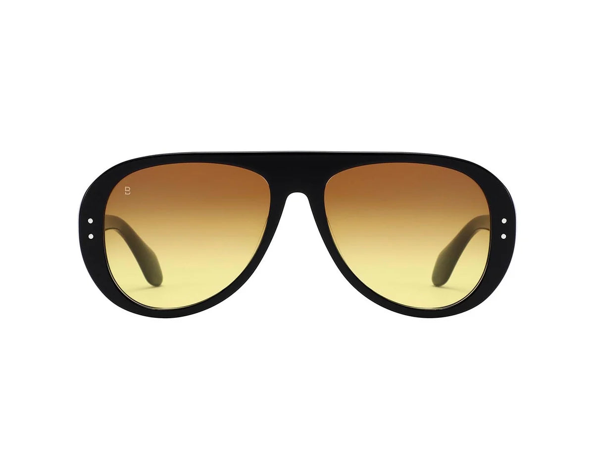 Lunettes de soleil Bali Eyewear Lorna, monture noire, verres marron