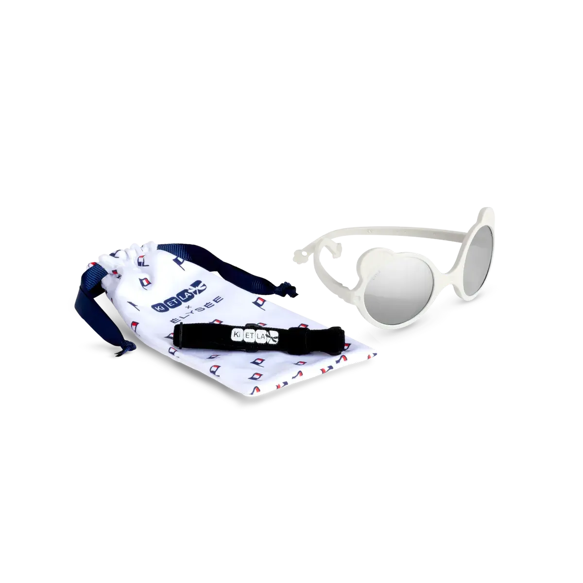 Lunettes de soleil bébé Ki ET LA Ourson blanc Élysée – vue 3