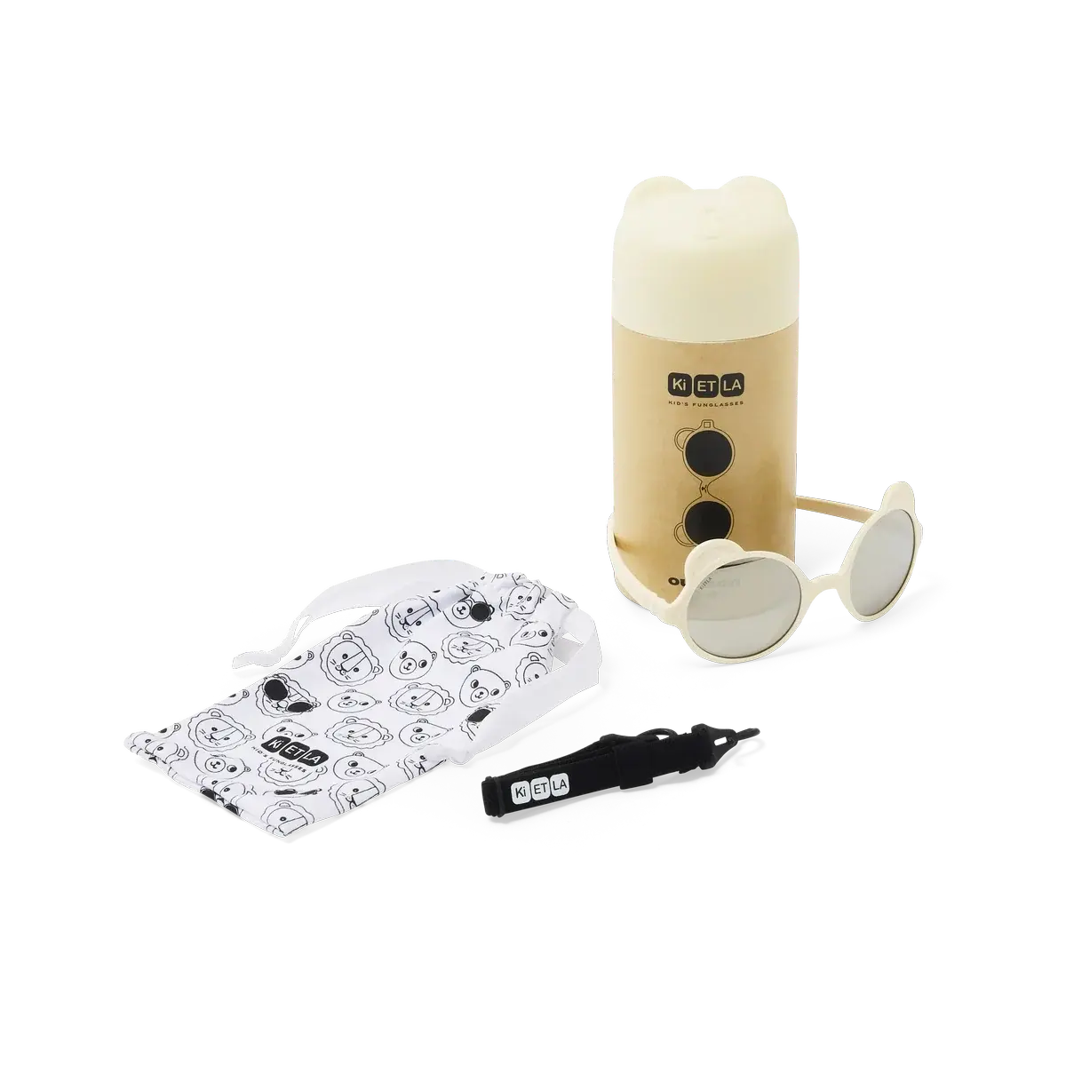 Lunettes de soleil bébé Ki ET LA Ourson crème – vue 6