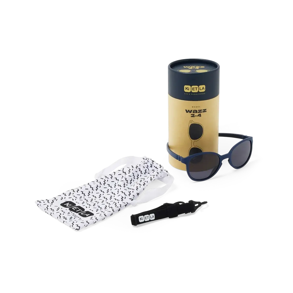 Lunettes de soleil bébé Ki ET LA Wazz bleu denim – vue 6