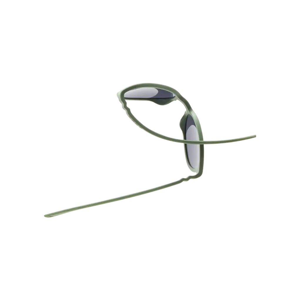 Lunettes de soleil bébé Ki ET LA Wazz kaki – vue 3
