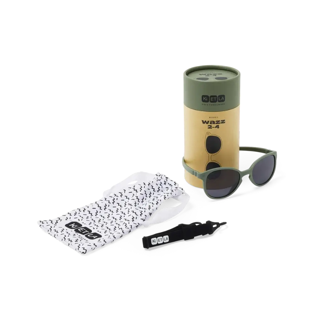 Lunettes de soleil bébé Ki ET LA Wazz kaki – vue 6