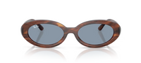 Havane rayé · verres Bleu