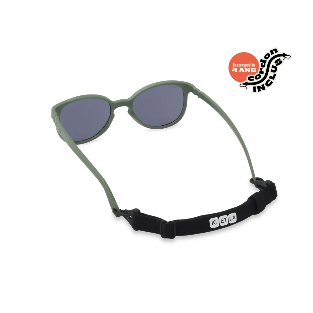 Lunettes de soleil bébé Ki ET LA Wazz kaki – vue 5