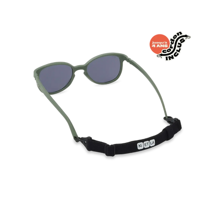Lunettes de soleil bébé Ki ET LA Wazz kaki – vue 5