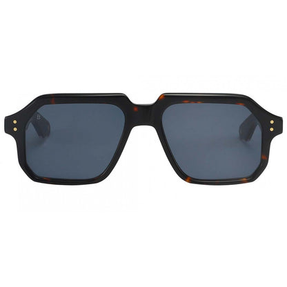 Lunettes de soleil Bali Eyewear Falcon, monture écaille, verres bleus