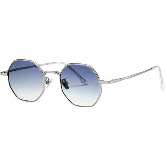 Lunettes de soleil Bali Eyewear Ice, monture argent, verres bleus – vue 2