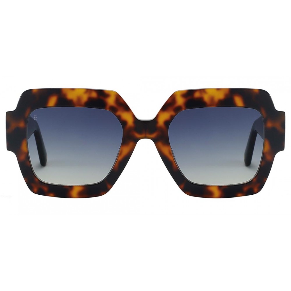 Lunettes de soleil Bali Eyewear Jill, monture écaille, verres bleus