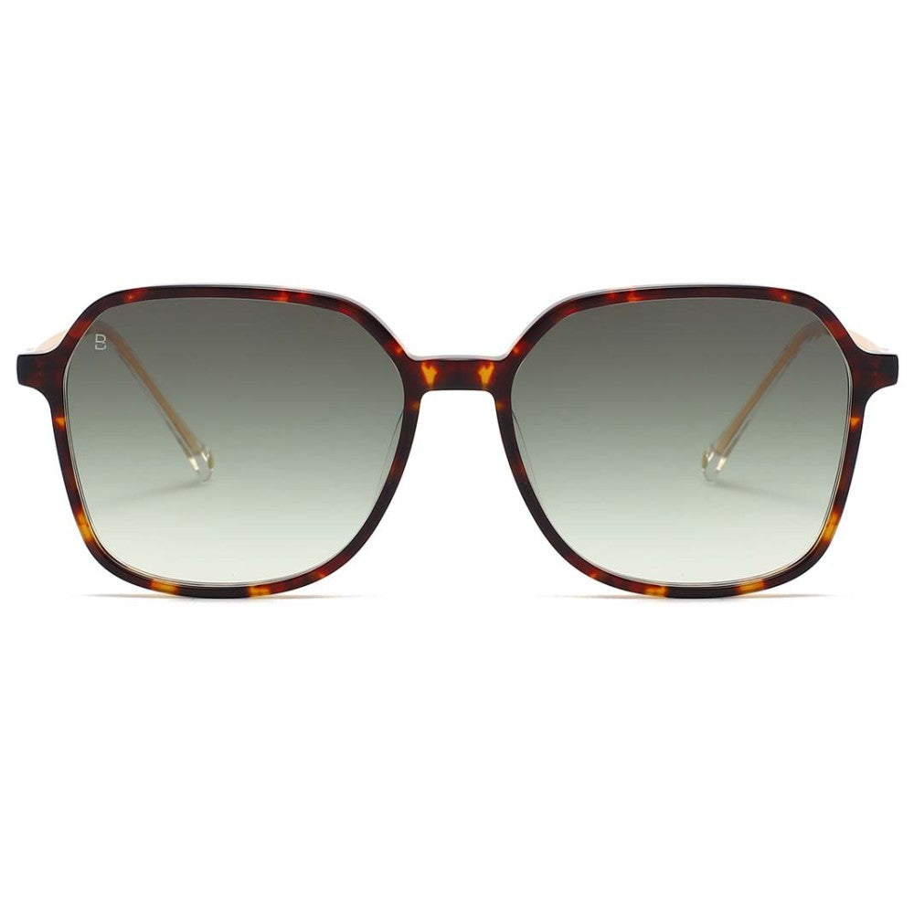 Lunettes de soleil Bali Eyewear Jina, monture écaille, verres verts