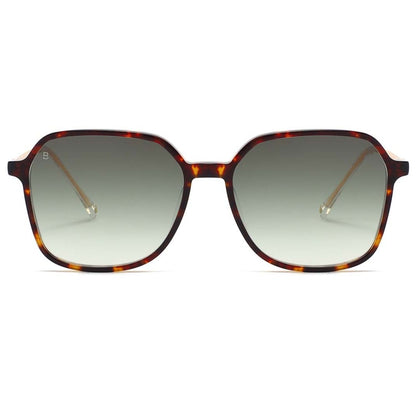 Lunettes de soleil Bali Eyewear Jina, monture écaille, verres verts