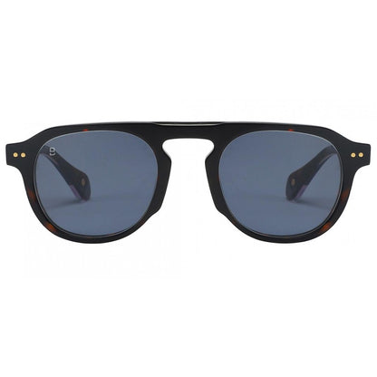 Lunettes de soleil Bali Eyewear Kingston, monture écaille, verres bleus