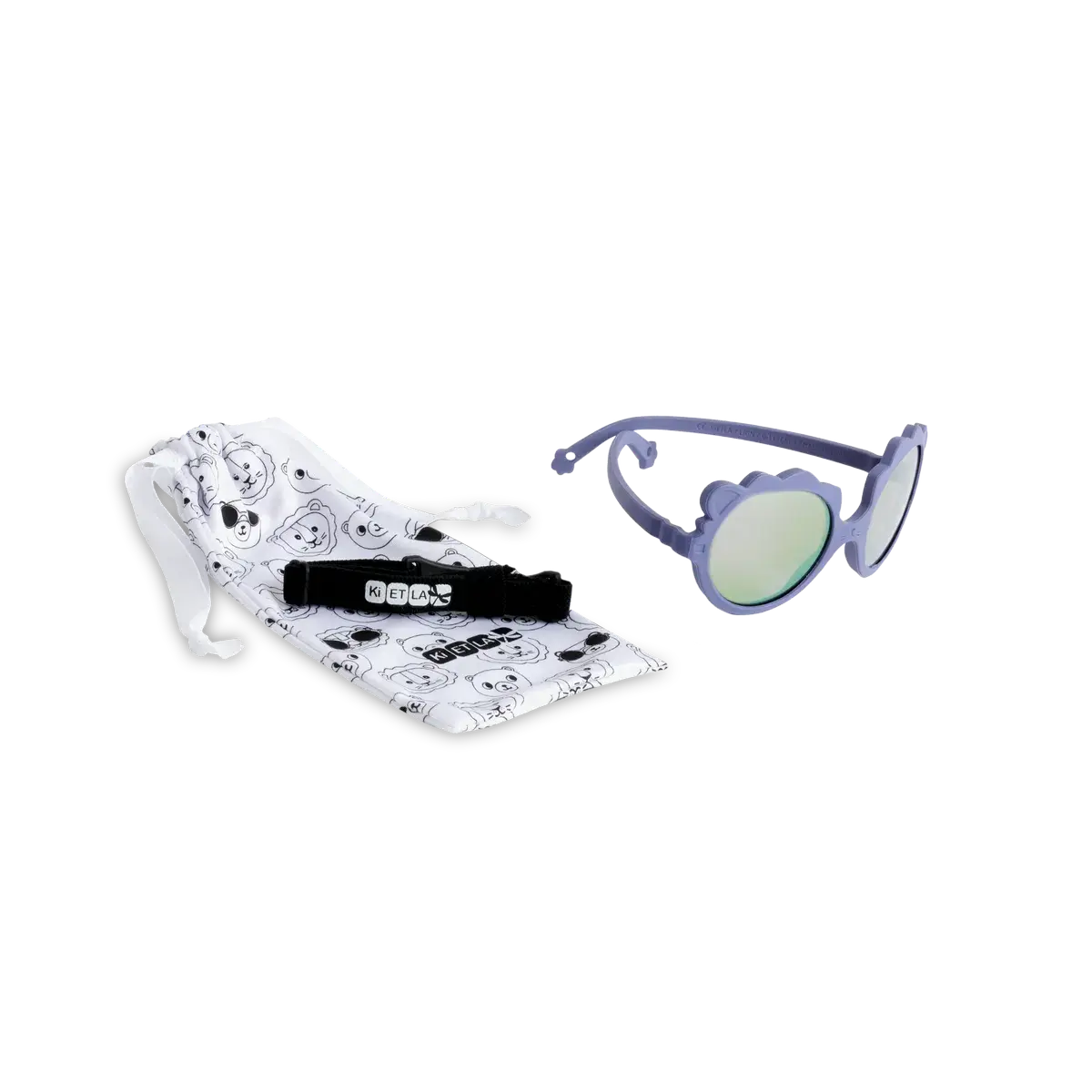 Lunettes de soleil bébé Ki ET LA Lion lilas – vue 3