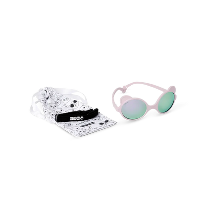 Lunettes de soleil bébé Ki ET LA Ourson rose pâle – vue 3