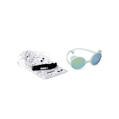 Lunettes de soleil bébé Ki ET LA Ourson vert amande – vue 3