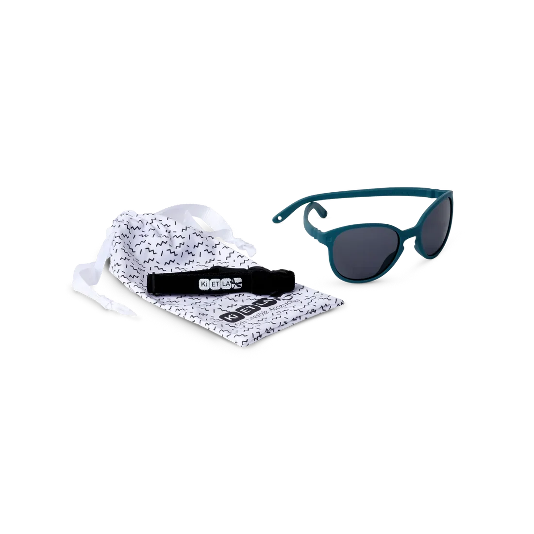 Lunettes de soleil bébé Ki ET LA Wazz vert paon – vue 3