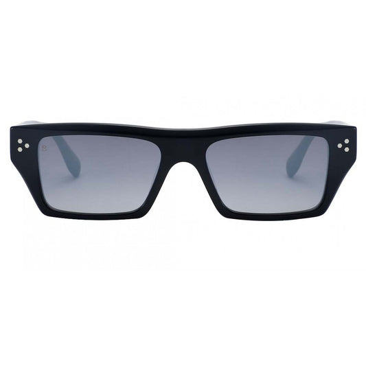 Lunettes de soleil Bali Eyewear Peaky, monture noire, verres gris flash
