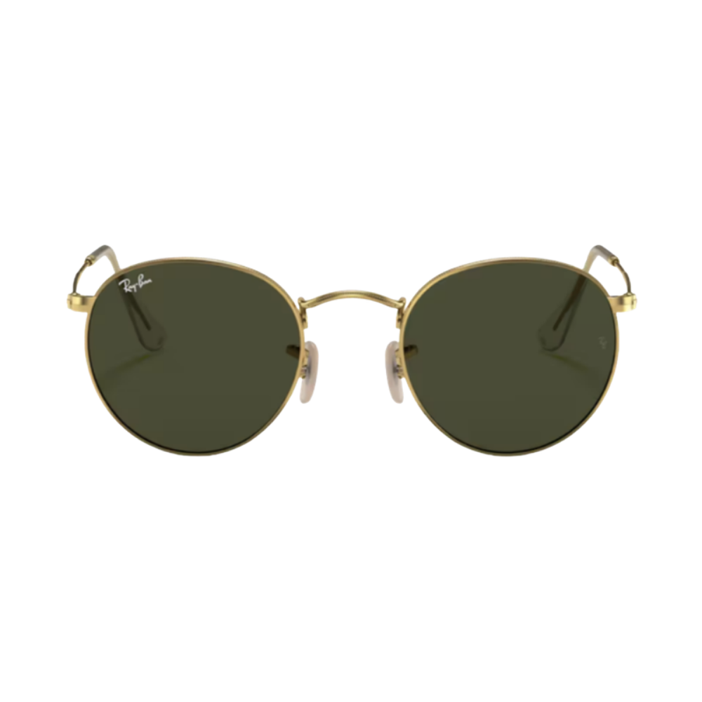 Lunettes de soleil Ray-Ban RB3447 Round Metal or – vue 1