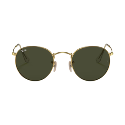 Lunettes de soleil Ray-Ban RB3447 Round Metal or – vue 1