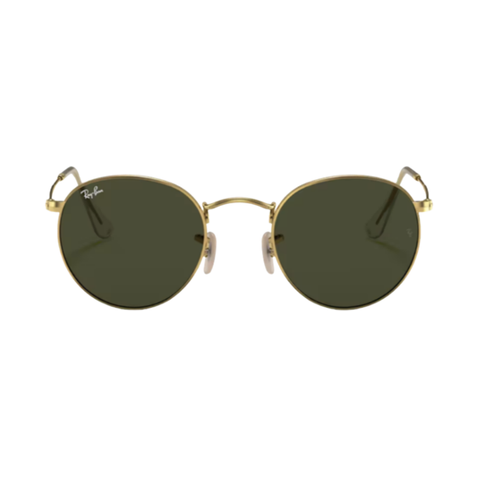 Lunettes de soleil Ray-Ban RB3447 Round Metal or – vue 1