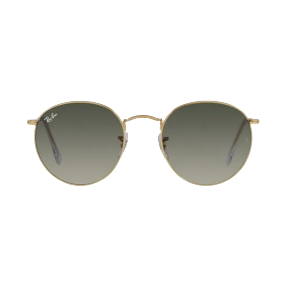 Lunettes de soleil Ray-Ban RB3447 Round Metal or – vue 1