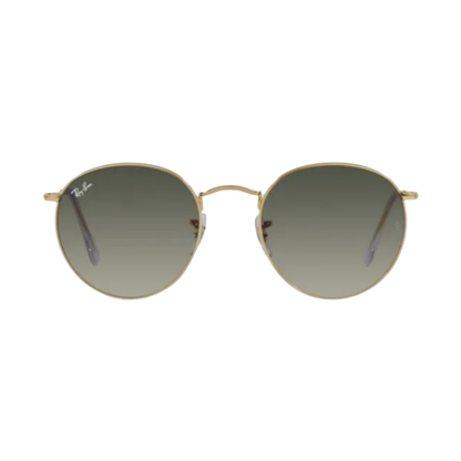 Lunettes de soleil Ray-Ban RB3447 Round Metal or – vue 1
