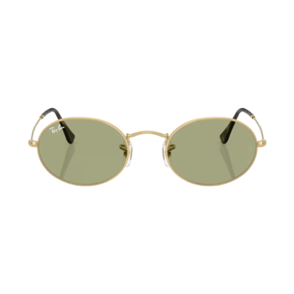 Lunettes de soleil Ray-Ban RB3547N Oval Metal or – vue 1