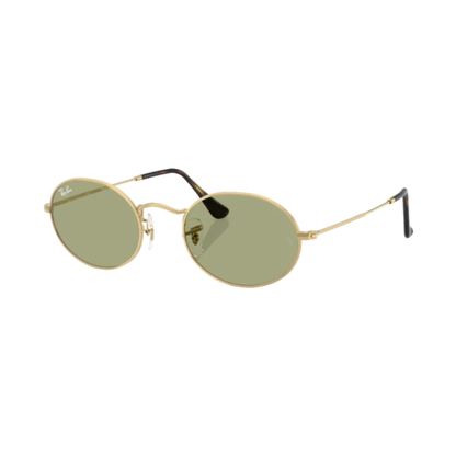 Lunettes de soleil Ray-Ban RB3547N Oval Metal or – vue 2