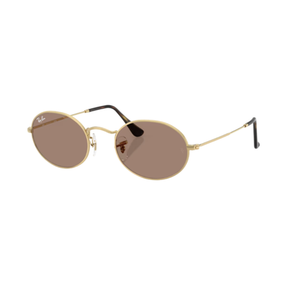 Lunettes de soleil Ray-Ban RB3547N Oval Metal or – vue 2
