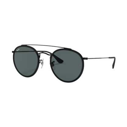 Lunettes de soleil Ray-Ban RB3647N Round Double Bridge noir – vue 2