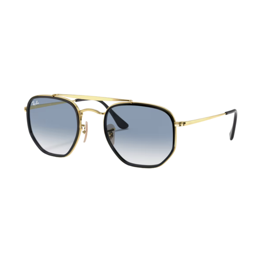 Lunettes de soleil Ray-Ban RB3648 Marshal II noir – vue 2