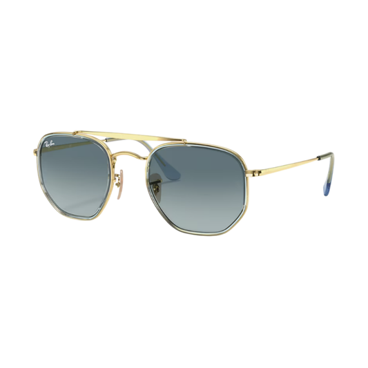 Lunettes de soleil Ray-Ban RB3648 Marshal II or – vue 2