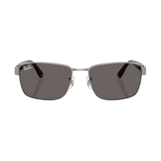 Lunettes de soleil Ray-Ban RB3750 argent – vue 1