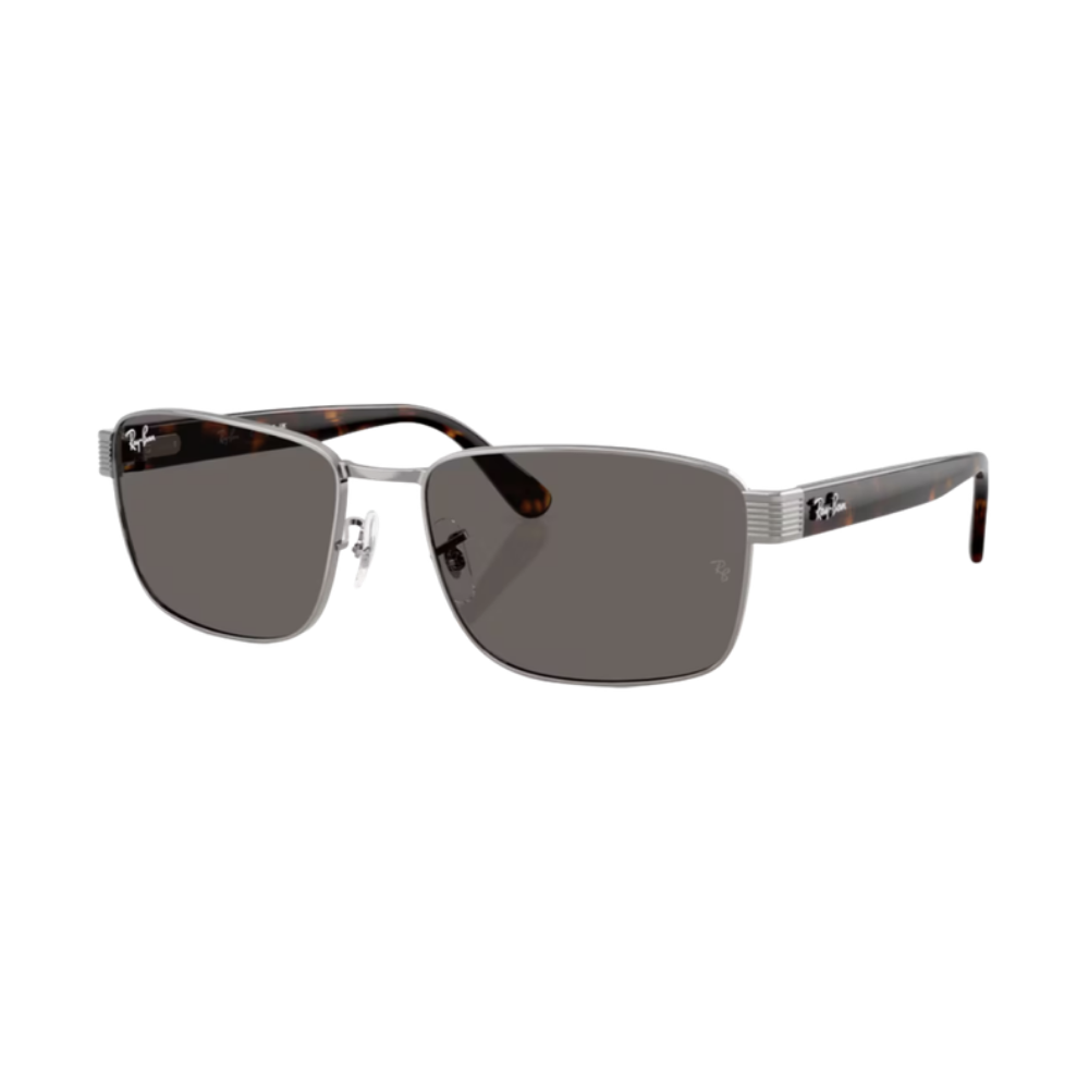 Lunettes de soleil Ray-Ban RB3750 argent – vue 2