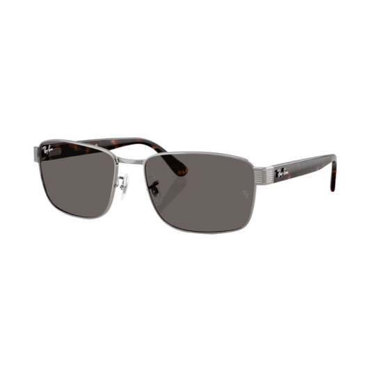 Lunettes de soleil Ray-Ban RB3750 argent – vue 2