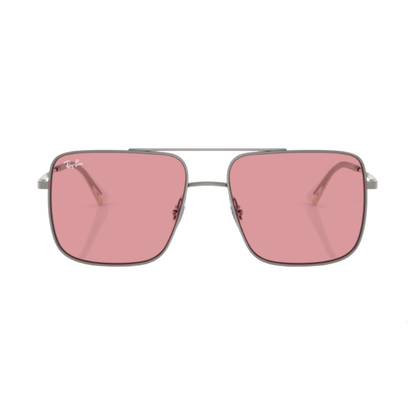 Lunettes de soleil Ray-Ban RB3758 Ari Bio Based argent – vue 1