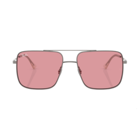 Lunettes de soleil Ray-Ban RB3758 Ari Bio Based argent – vue 1