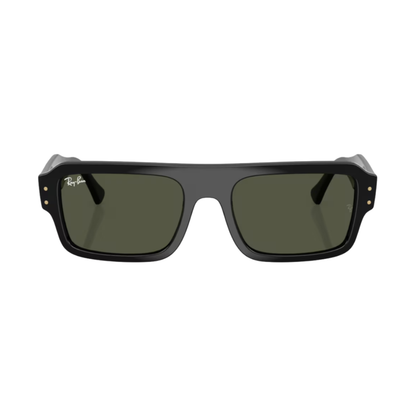 Lunettes de soleil Ray-Ban RB4454 Flacko Bio Based noir – vue 1