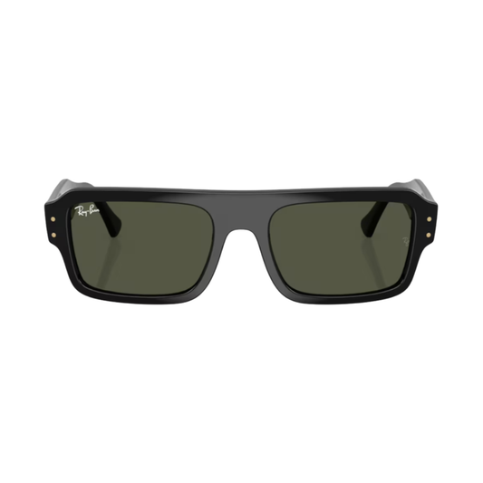 Lunettes de soleil Ray-Ban RB4454 Flacko Bio Based noir – vue 1