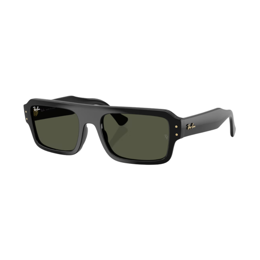 Lunettes de soleil Ray-Ban RB4454 Flacko Bio Based noir – vue 2