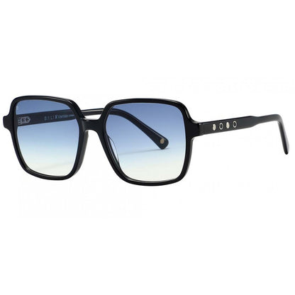 Lunettes de soleil Bali Eyewear X Venise, monture noire, verres bleus – vue 2